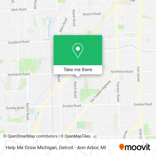 Help Me Grow Michigan map