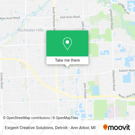Exigent Creative Solutions map