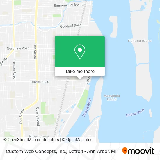 Custom Web Concepts, Inc. map
