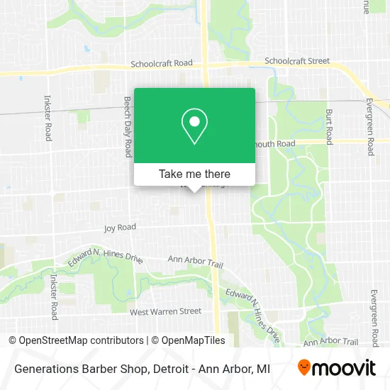 Generations Barber Shop map