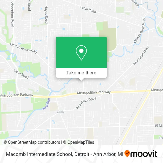 Macomb Intermediate School map