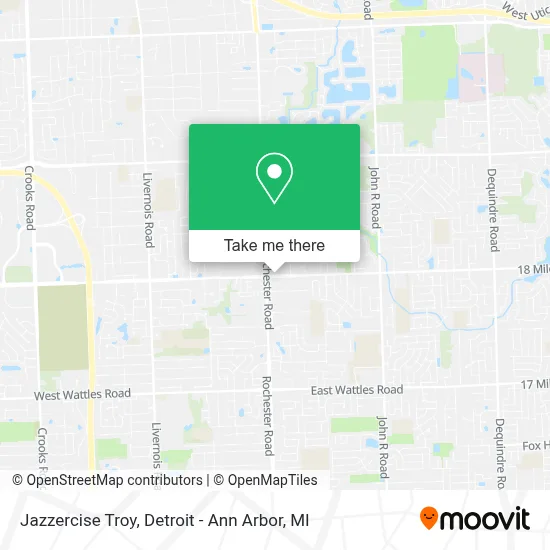 Jazzercise Troy map