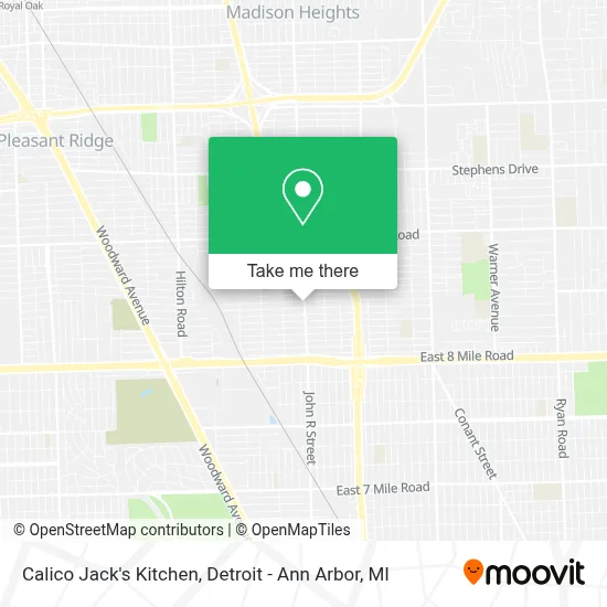 Calico Jack's Kitchen map