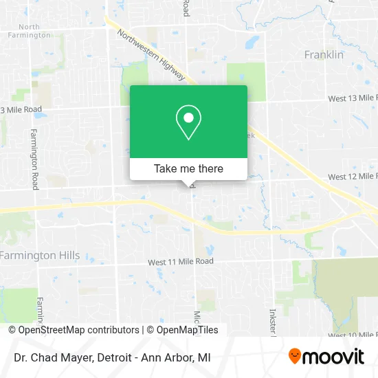 Dr. Chad Mayer map