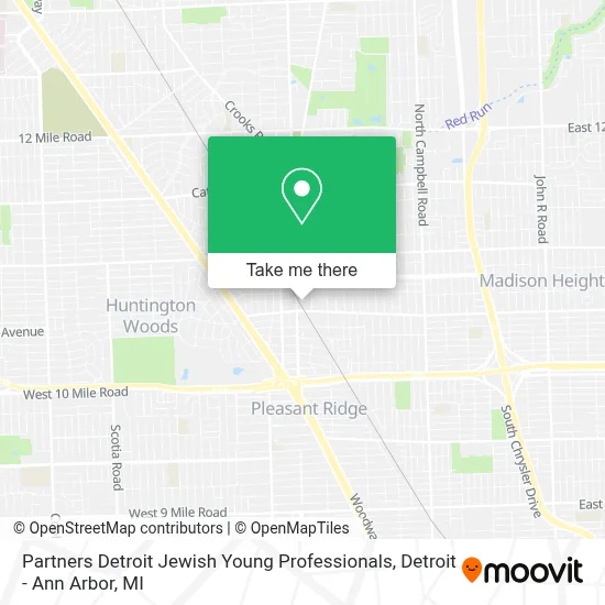 Partners Detroit Jewish Young Professionals map