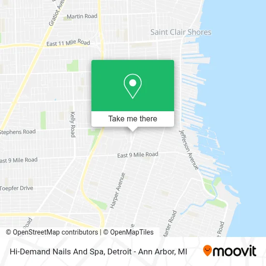 Hi-Demand Nails And Spa map