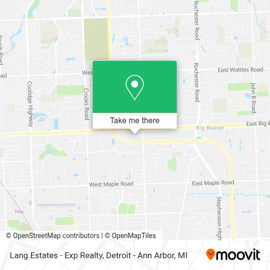 Lang Estates - Exp Realty map