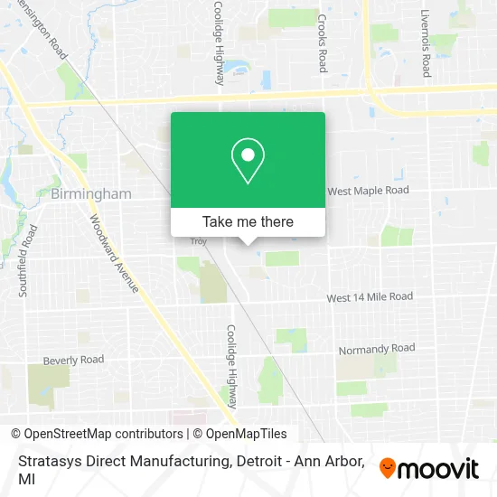 Stratasys Direct Manufacturing map
