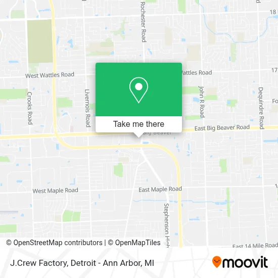 J.Crew Factory map