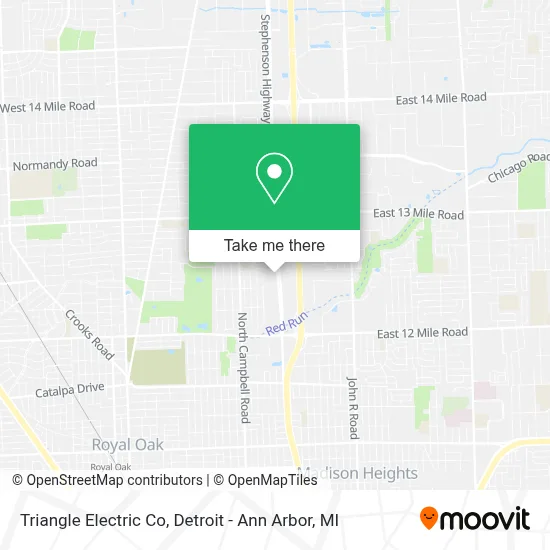 Triangle Electric Co map