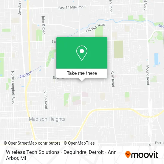 Wireless Tech Solutions - Dequindre map