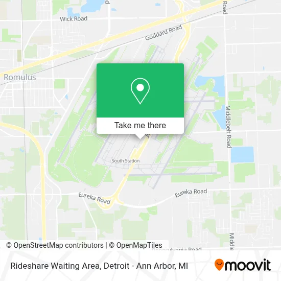 Rideshare Waiting Area map