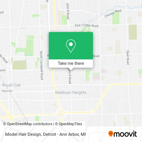 Model Hair Design map