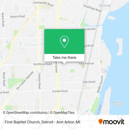 First Baptist Church map