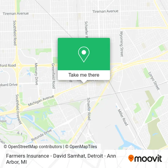 Farmers Insurance - David Samhat map