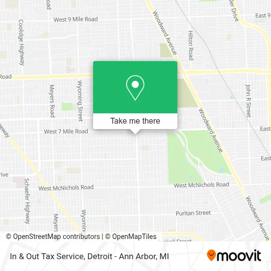 In & Out Tax Service map