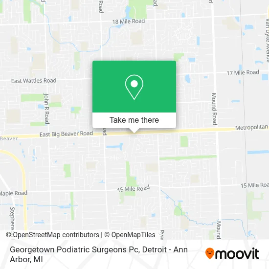 Georgetown Podiatric Surgeons Pc map