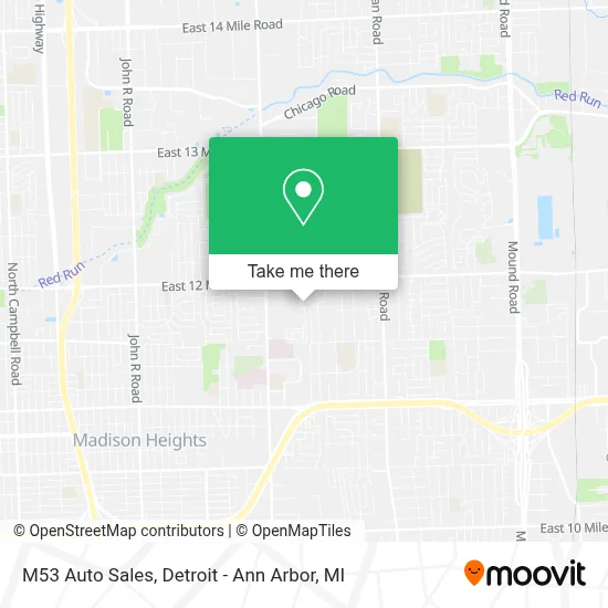 M53 Auto Sales map
