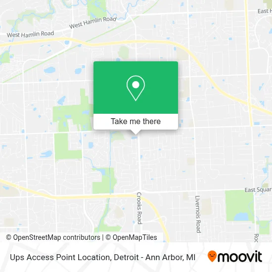 Ups Access Point Location map