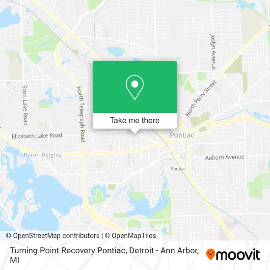 Turning Point Recovery Pontiac map