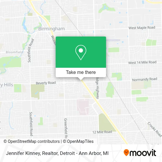 Jennifer Kinney, Realtor map