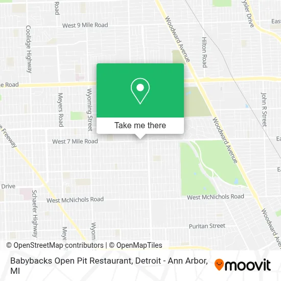 Babybacks Open Pit Restaurant map