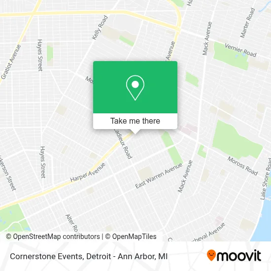 Cornerstone Events map