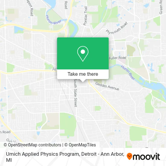 Umich Applied Physics Program map