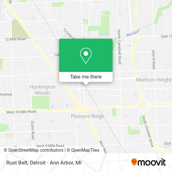 Rust Belt map