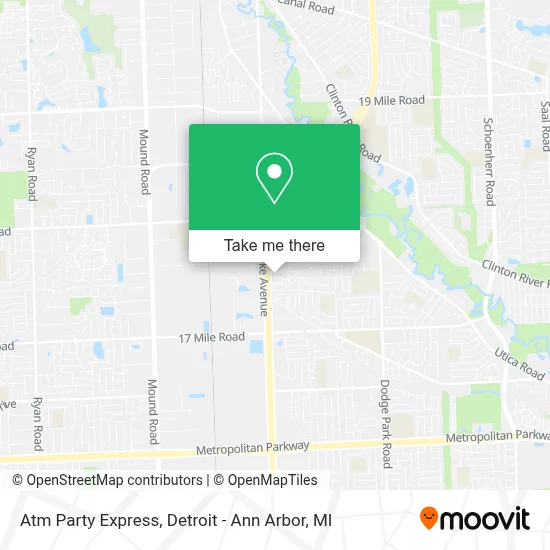 Atm Party Express map