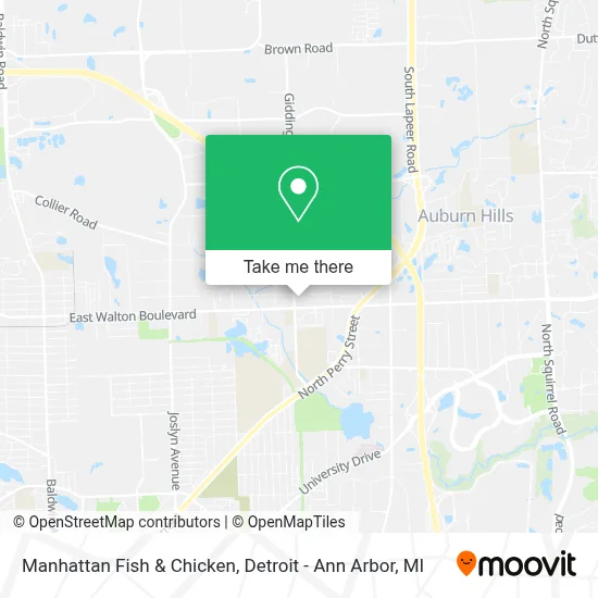 Manhattan Fish & Chicken map