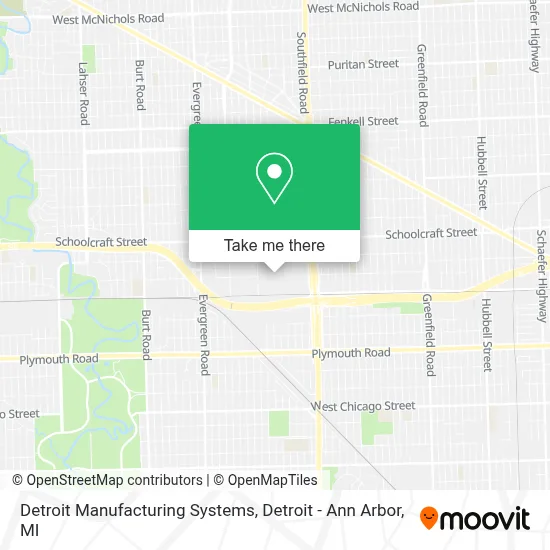 Detroit Manufacturing Systems map