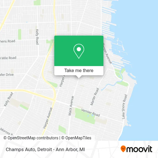 Champs Auto map