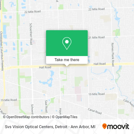 Svs Vision Optical Centers map