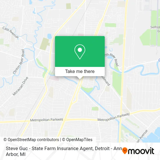 Steve Guc - State Farm Insurance Agent map