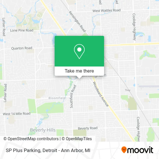 SP Plus Parking map