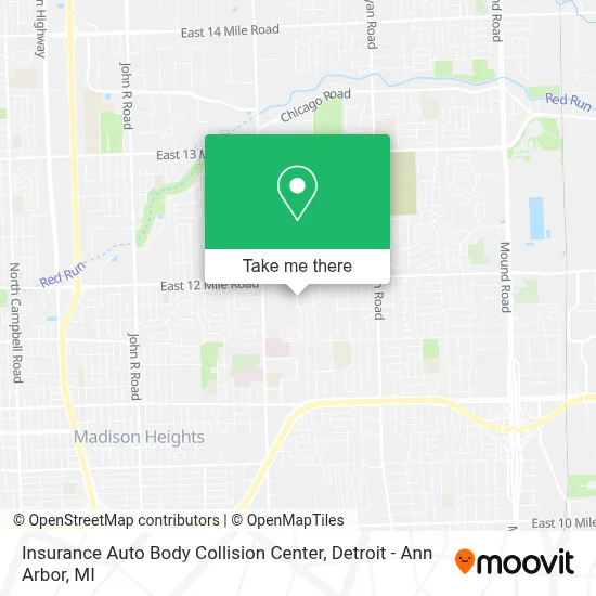 Insurance Auto Body Collision Center map