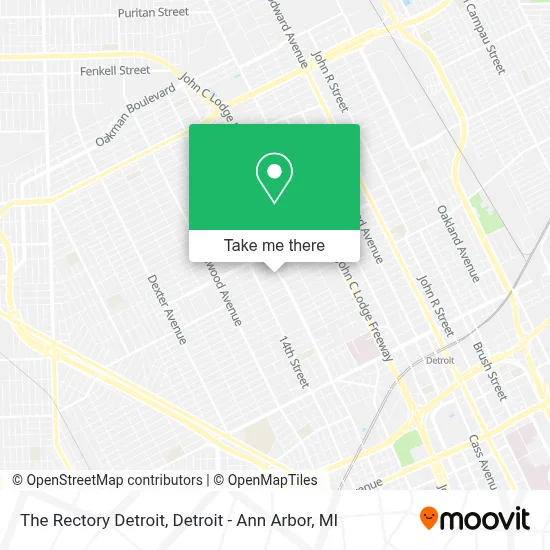 The Rectory Detroit map