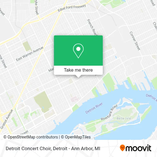 Detroit Concert Choir map