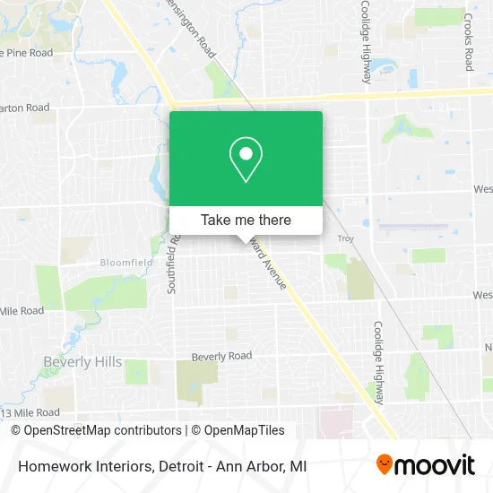 Homework Interiors map