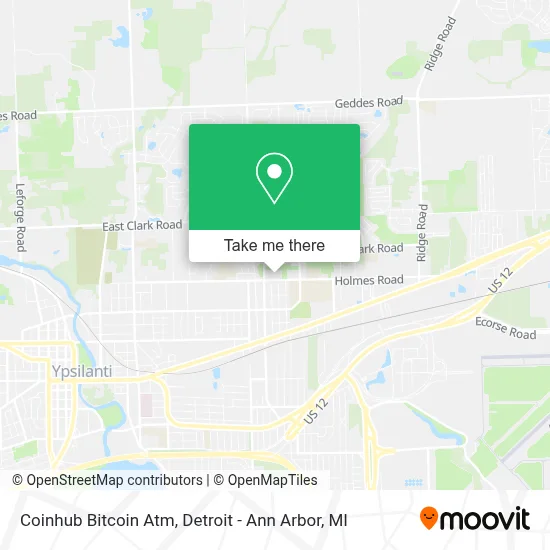 Coinhub Bitcoin Atm map