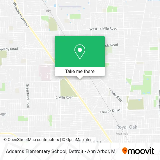 Addams Elementary School map