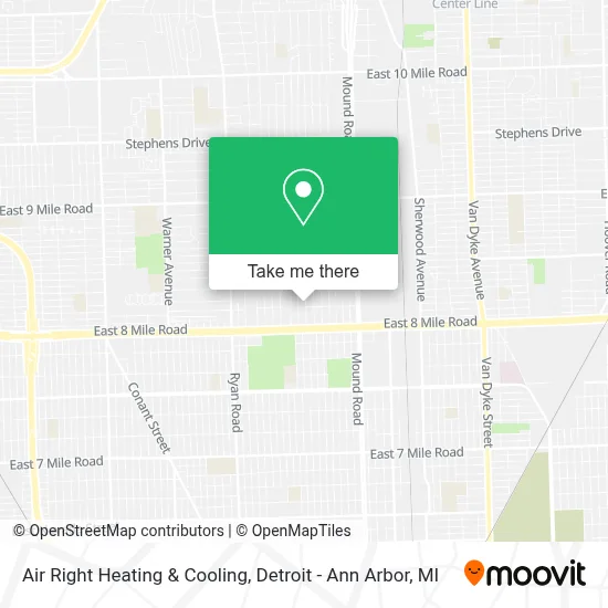 Air Right Heating & Cooling map