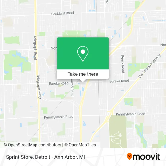 Sprint Store map