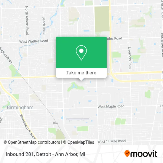 Inbound 281 map