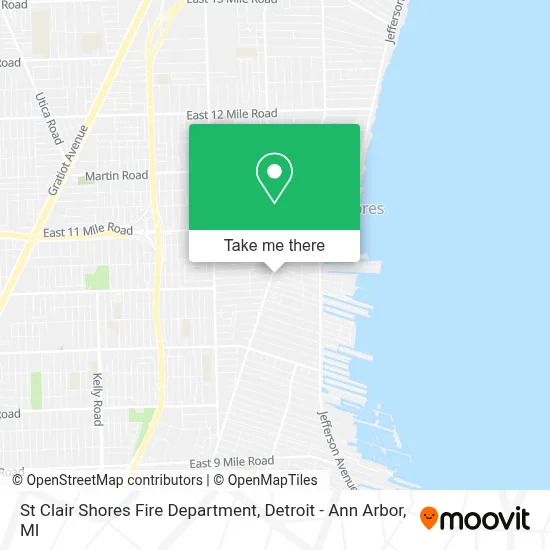St Clair Shores Fire Department map