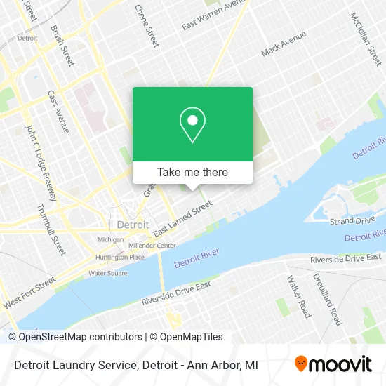 Detroit Laundry Service map