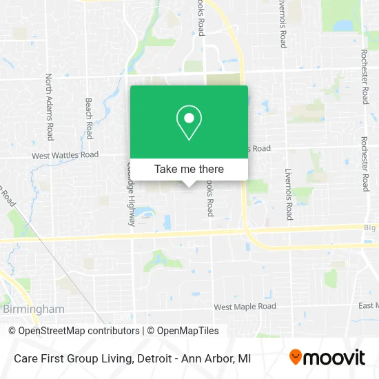 Care First Group Living map