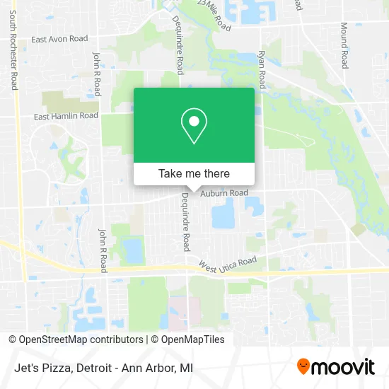 Jet's Pizza map