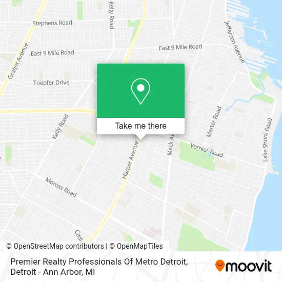 Premier Realty Professionals Of Metro Detroit map